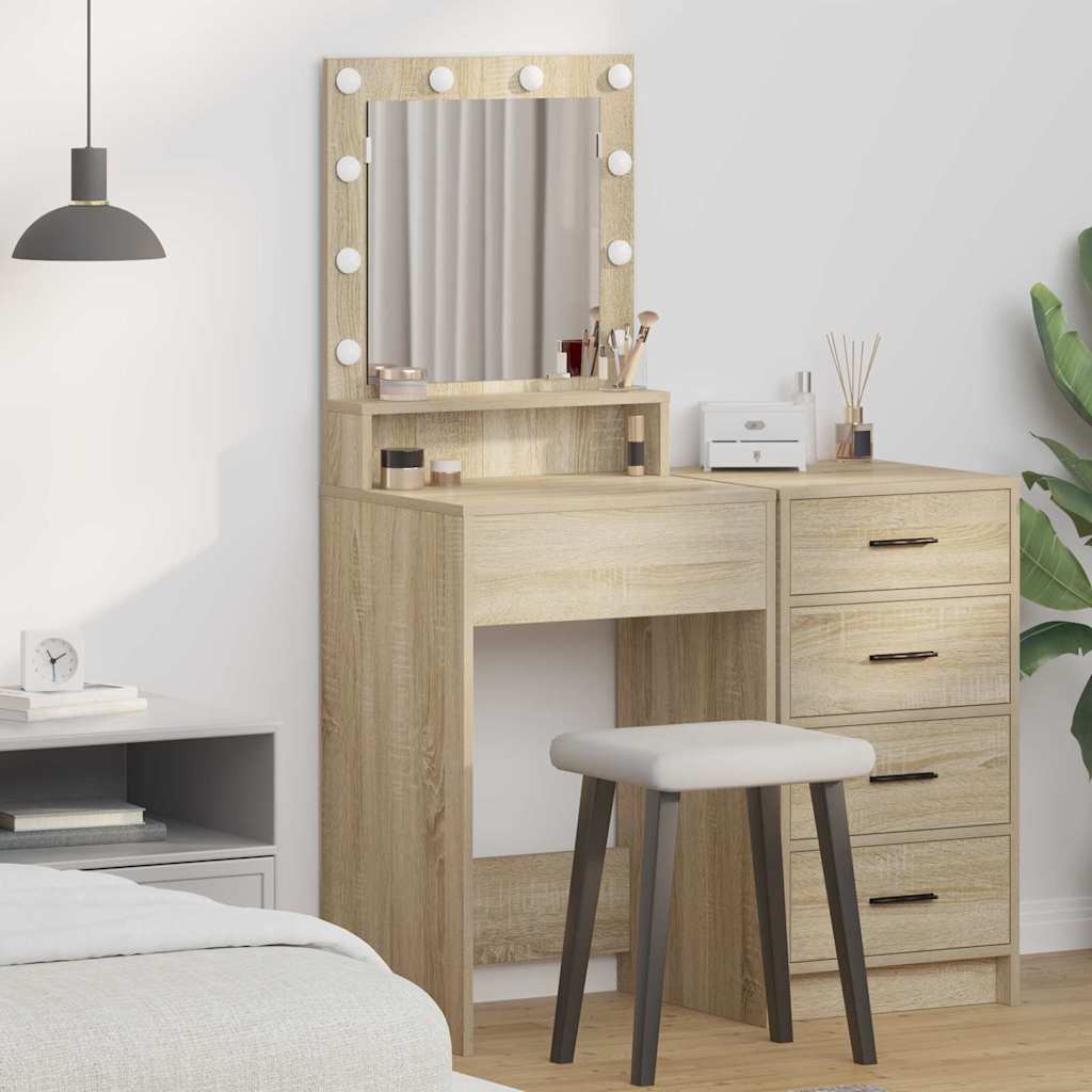 Schminktisch Sonoma-Eiche 50 x 41 x 135 cm Holzwerkstoff